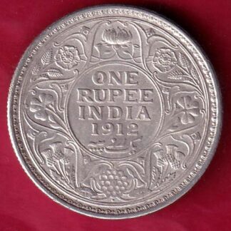 British India 1912 Bombay Mint George V king Emperor One Rupee –FB4800