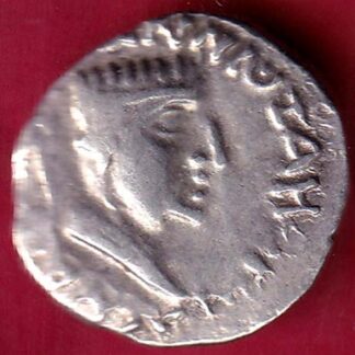 ANCIENT INDIA NAHAPAN DYNESTY KINGS PORTRAIT SILVER COIN – FB4807