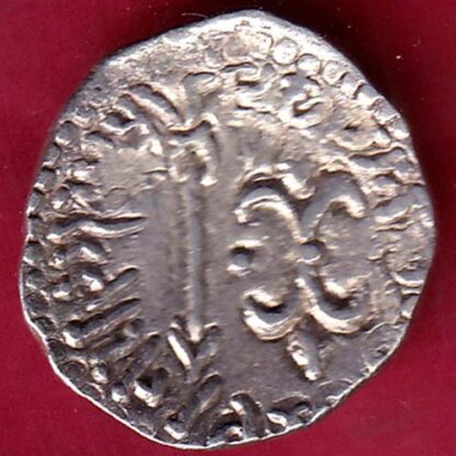 ANCIENT INDIA NAHAPAN DYNESTY KINGS PORTRAIT SILVER COIN – FB4807 - Image 2