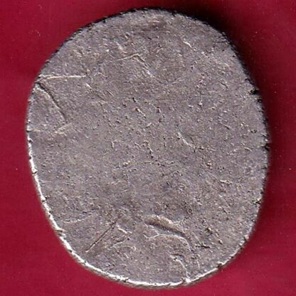 ANCIENT INDIA MAURYAN PERIOD MAGADH DYNASTY ANIMAL STANDING SILVER PUNCHMARK – FB4873 - Image 2