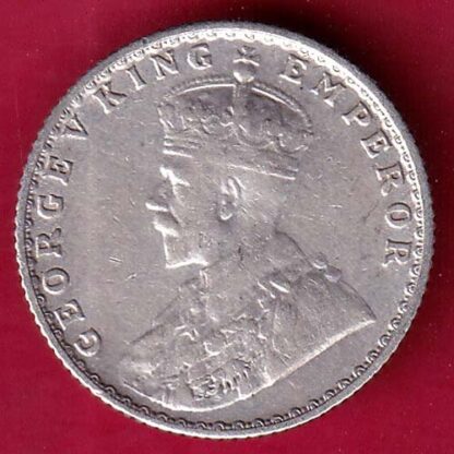 British India 1936 George V Bombay Mint 1/4 Rupee Silver coin – FB4877 - Image 2