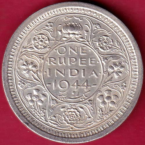 British india 1944 Bombay mint george vi one rupee silver coin – FB4894 ...