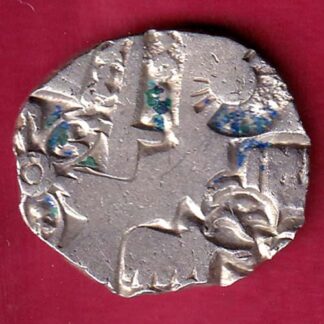 ANCIENT INDIA MAURYAN PERIOD MAGADH DYNASTY ANIMAL STANDING SILVER PUNCHMARK – FB4899