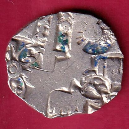 ANCIENT INDIA MAURYAN PERIOD MAGADH DYNASTY ANIMAL STANDING SILVER PUNCHMARK – FB4899