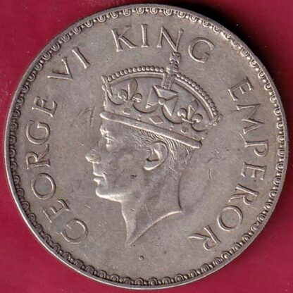 British India 1940 George VI Bombay Mint One Rupee  –FB4934 - Image 2