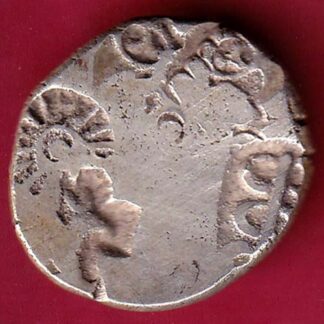 ANCIENT INDIA MAURYAN PERIOD MAGADH DYNASTY ANIMAL STANDING SILVER PUNCHMARK –FB4944