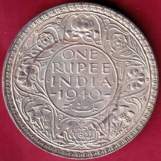 British India 1940 George VI Bombay Mint One Rupee –FB4983