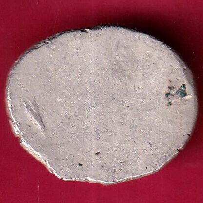 ANCIENT INDIA MAURYAN PERIOD MAGADH DYNASTY ANIMAL STANDING SILVER PUNCHMARK  – FB5058 - Image 2