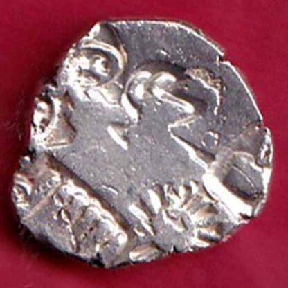 ANCIENT INDIA MAURYAN PERIOD MAGADH DYNASTY ANIMAL STANDING SILVER PUNCHMARK – FB5079