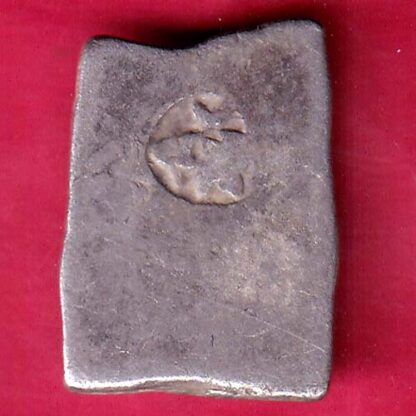 ANCIENT INDIA MAURYAN PERIOD “BOTH SIDE PUNCHES” ANIMAL STANDING MAGADH DYNASTY SILVER PUNCHMARK –FB5174 - Image 2