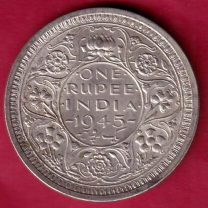 British India 1945 Bombay Mint George Vi One Rupee –FB5176
