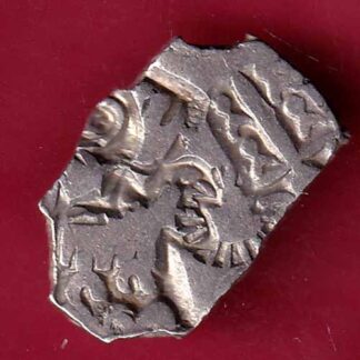 ANCIENT INDIA MAURYAN PERIOD ANIMAL STANDING MAGADH DYNASTY SILVER PUNCHMARK  – FB5193