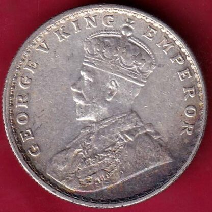 British India 1918 Bombay Mint George v One Rupee silver coin – FB5202 - Image 2