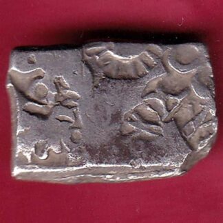 ANCIENT INDIA MAURYAN PERIOD ANIMAL STANDING MAGADH DYNASTY SILVER PUNCHMARK– FB5205