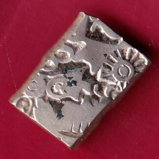 ANCIENT INDIA MAURYAN PERIOD ANIMAL STANDING MAGADH DYNASTY SILVER PUNCHMARK– FB5213