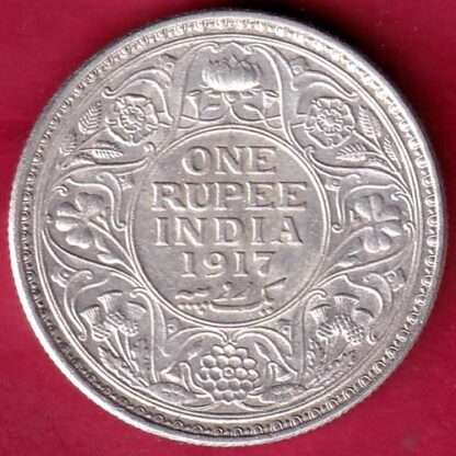 British India 1917 George v Emperor One Rupee – FB5224