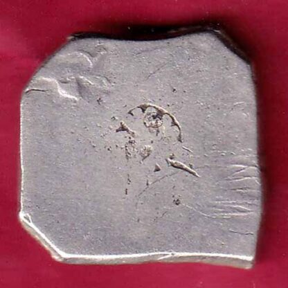 ANCIENT INDIA MAURYAN PERIOD “BOTH SIDE PUNCHES” ANIMAL STANDING MAGADH DYNASTY SILVER PUNCHMARK –FB5273 - Image 2