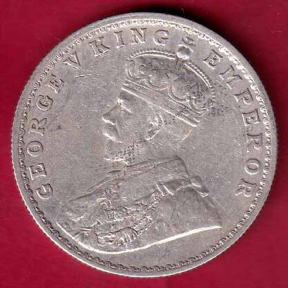 British India 1916 bombay mint George v ONE Rupee Silver coin –FB5274 - Image 2