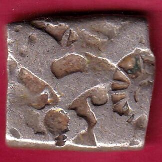 ANCIENT INDIA MAURYAN PERIOD ANIMAL STANDING MAGADH DYNASTY SILVER PUNCHMARK –FB5311