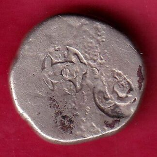 ANCIENT INDIA MAURYAN PERIOD ANIMAL STANDING MAGADH DYNASTY SILVER PUNCHMARK :-FB5458