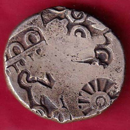 ANCIENT INDIA MAURYAN PERIOD ANIMAL STANDING MAGADH DYNASTY SILVER PUNCHMARK- FB5476