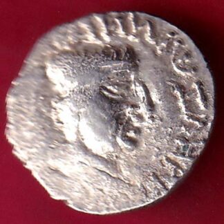 ANCIENT INDIA NAHAPAN DYNESTY KINGS PORTRAIT SILVER COIN–FB5559