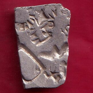 ANCIENT INDIA MAURYAN PERIOD ANIMAL STANDING MAGADH DYNASTY SILVER PUNCHMARK–FB5578