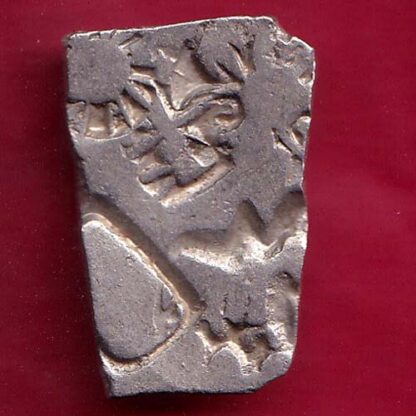 ANCIENT INDIA MAURYAN PERIOD ANIMAL STANDING MAGADH DYNASTY SILVER PUNCHMARK–FB5578