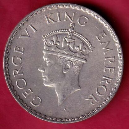 British India 1940 George VI Bombay Mint One Rupee–FB5579 - Image 2
