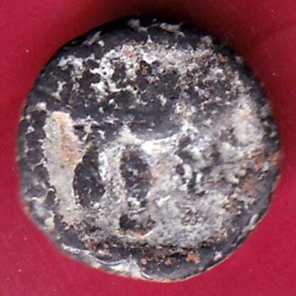 ANCIENT INDIA SATAVAHANA IKSHVAKU DYNASTY LEAD UNIT ELEPHANT STANDING COIN  –FB4927