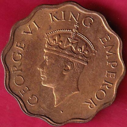 BRITISH INDIA 1942  GEORGE VI 1 ANNA RARE COIN :-FB5644 - Image 2
