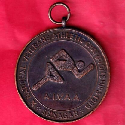MEDAL :- NATIONAL VETERANS ATHLETIC CHAMPIONSHIP 1988 "A.I.V.A.A" JAMMU & KASHMIR VETERANS ATHLETIC ASSOCIATION :-FB5691