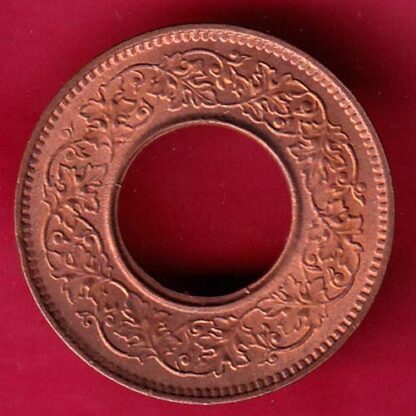 British india UNC king george vi 1944 LAHORE MINT one pice copper coin –FB5808 - Image 2