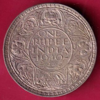 British India 1940 George VI Bombay Mint One Rupee –FB5865