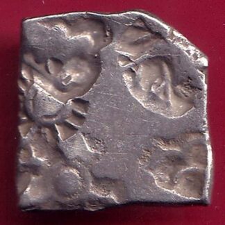ANCIENT INDIA MAURYAN PERIOD “BOTH SIDE PUNCHES” MAGADH DYNASTY SILVER PUNCHMARK –FB5869
