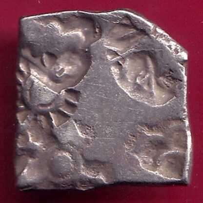 ANCIENT INDIA MAURYAN PERIOD “BOTH SIDE PUNCHES” MAGADH DYNASTY SILVER PUNCHMARK –FB5869