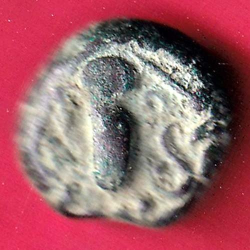 ANCIENT INDIA GADHAYA DYNASTY KING PORTRAIT “SHREE OMKAR VERIETY” RARE COIN–FB6004