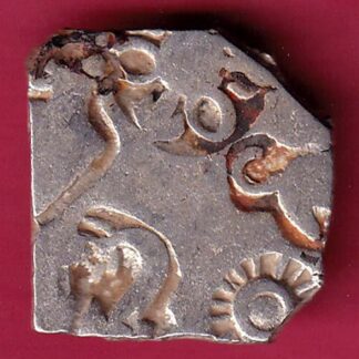 ANCIENT INDIA MAURYAN PERIOD MAGADH DYNASTY SILVER PUNCHMARK –FB6128