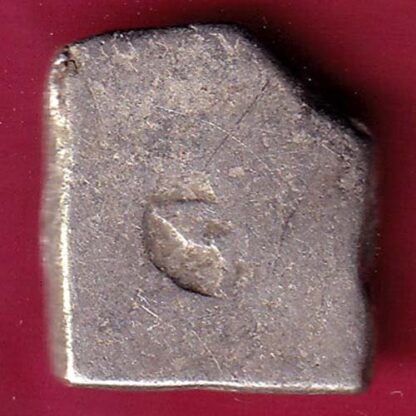ANCIENT INDIA MAURYAN PERIOD MAGADH DYNASTY SILVER PUNCHMARK  –FB6132 - Image 2