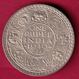 British India 1940 George VI Bombay Mint One Rupee–FB6170