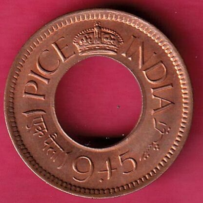 British India unc 1945 bombay mint one Pice – FB6204