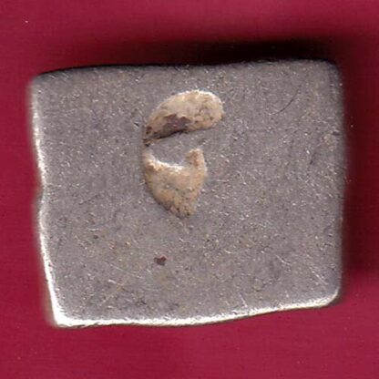 ANCIENT INDIA MAURYAN PERIOD MAGADH DYNASTY SILVER PUNCHMARK – FB6242 - Image 2