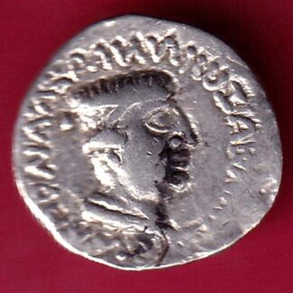 ANCIENT INDIA NAHAPAN DYNESTY KINGS PORTRAIT SILVER COIN- FB6285