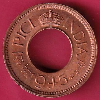 British India unc 1945 bombay mint one Pice- FB6265