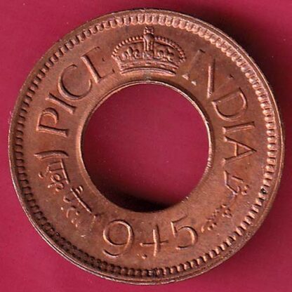 British India unc 1945 bombay mint one Pice- FB6265