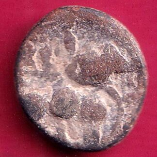 ANCIENT INDIA SATAVAHANA IKSHVAKU DYNASTY LEAD UNIT ELEPHANT STANDING COIN –F513