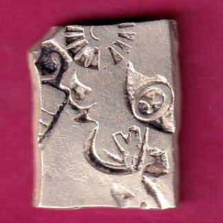 ANCIENT INDIA MAURYAN PERIOD MAGADH DYNASTY SILVER PUNCHMARK - FB6306
