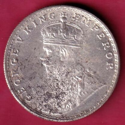 British India 1919 Bombay Mint George v One Rupee Silver coin - FB6377 - Image 2