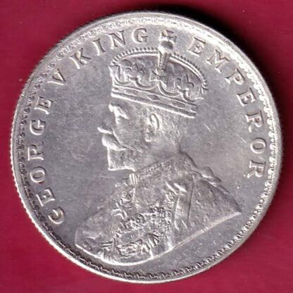 British India 1918 Bombay Mint George v One Rupee silver coin - FB6393 - Image 2