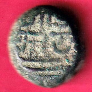 ANCIENT INDIA GADHAYA DYNASTY KING PORTRAIT “SHREE OMKAR VERIETY” RARE COIN - FB6426